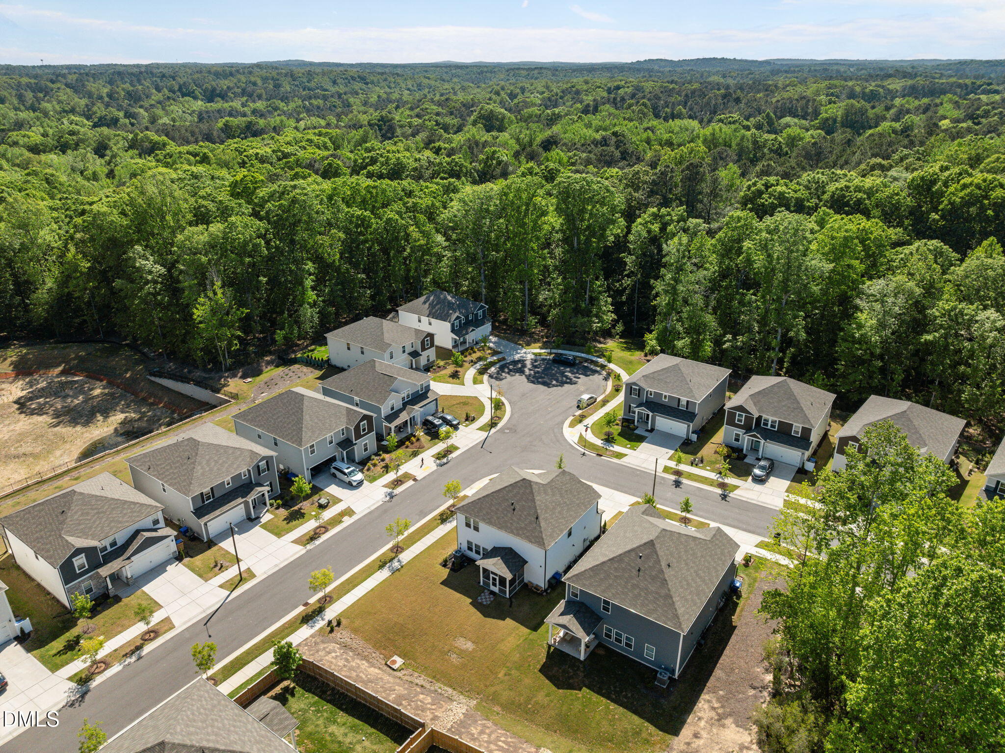 3000 Farndale Trace Durham, NC 27712 - Photo 32 of 36 an aerial view of residential house with outdoor space
