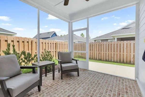 a view of a lake with a city