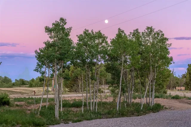 a view of a balcony with wooden floor
