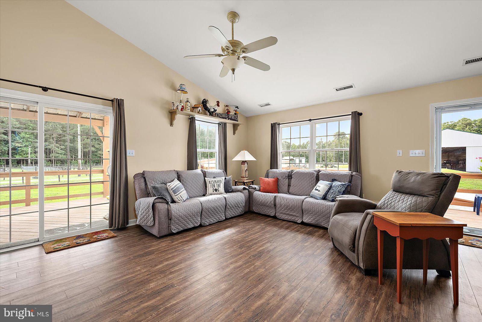31191 Johnson Road Salisbury, MD 21804 - Photo 38 of 97 Open concept living room with 2 entries onto deck