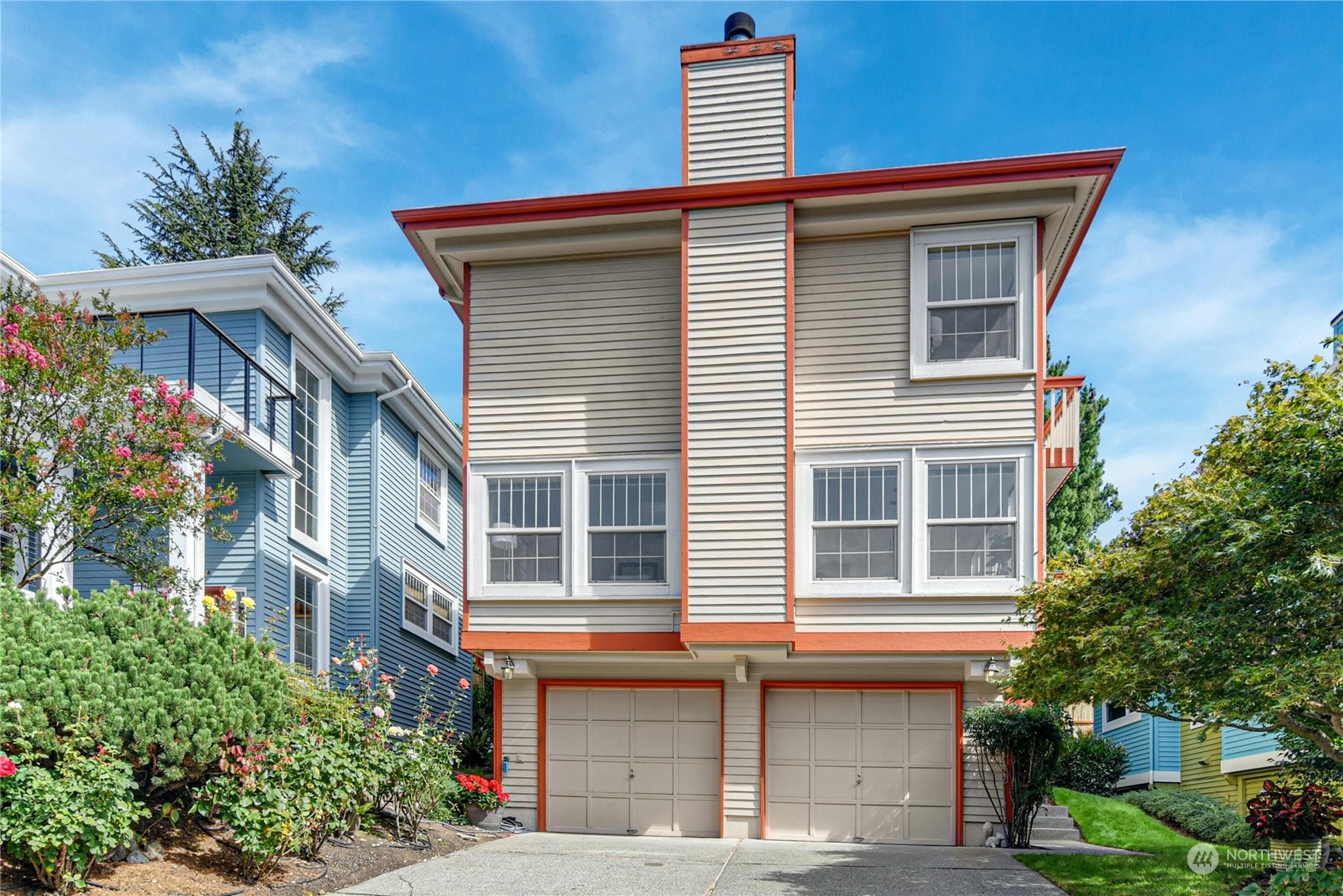 1310 North 41st Street, Unit B Seattle, WA 98103 - Photo 1 of 40 a front view of a house with plants