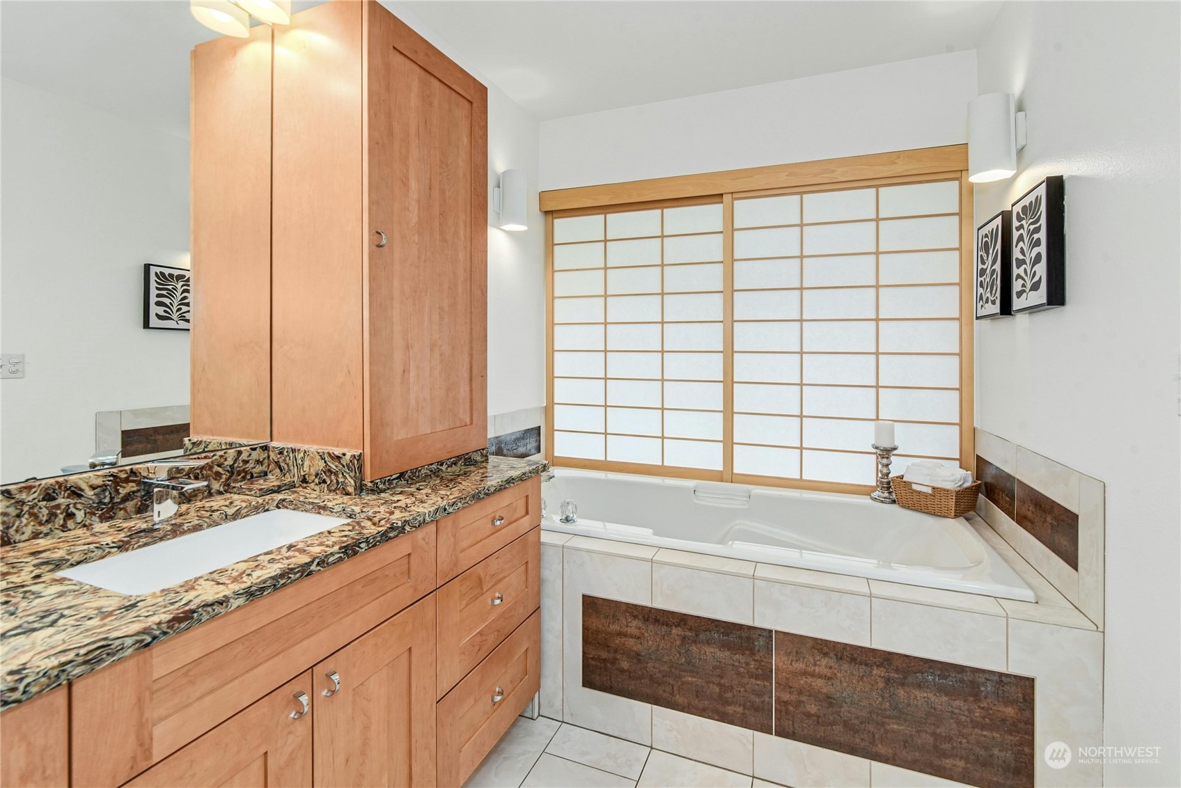 1310 North 41st Street, Unit B Seattle, WA 98103 - Photo 23 of 40 a bathroom with a bathtub and a sink