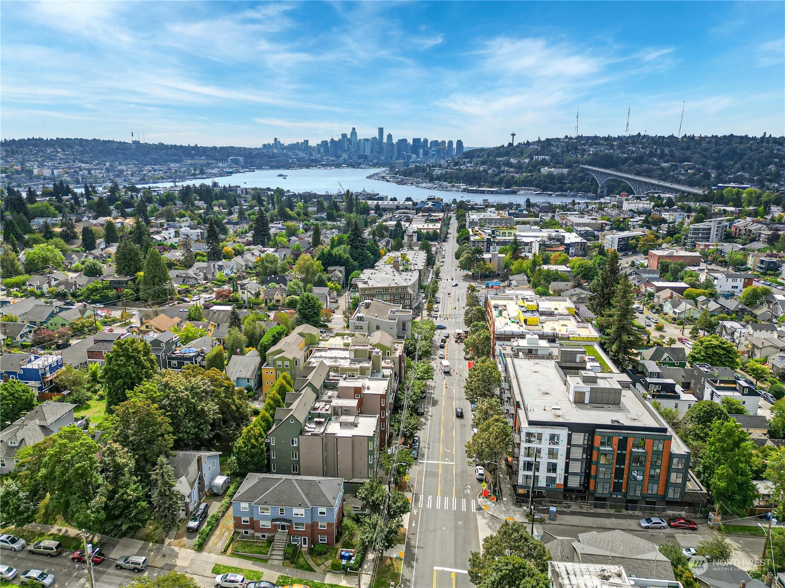 1310 North 41st Street, Unit B Seattle, WA 98103 - Photo 35 of 40 an aerial view of a city