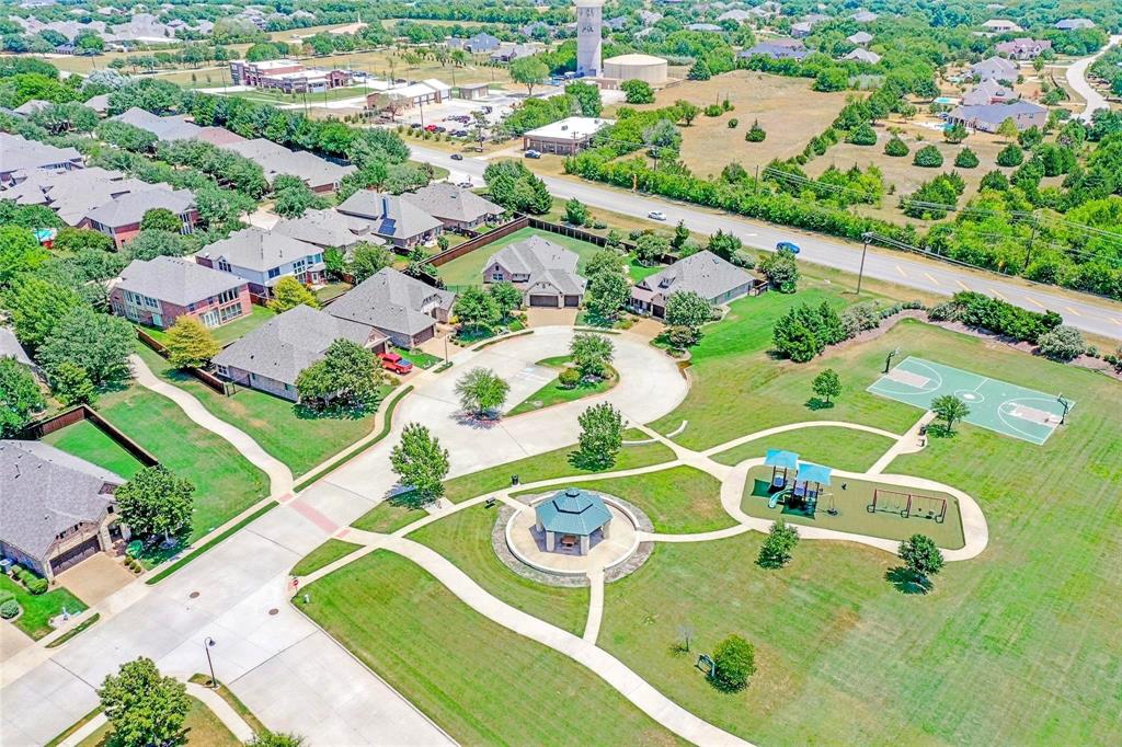 5713 Butterfly Way Fairview, TX 75069 - Photo 24 of 32 an aerial view of a pool yard swimming pool and outdoor seating