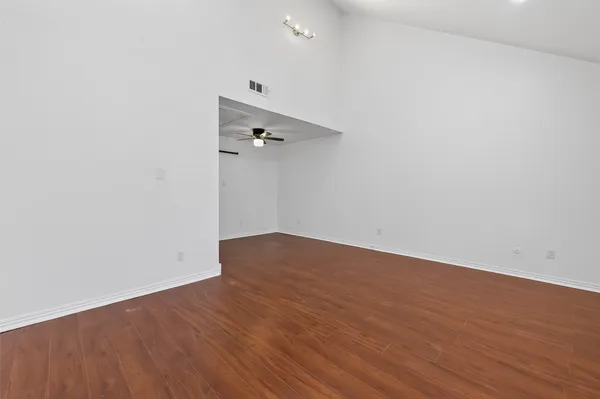 wooden floor in a room