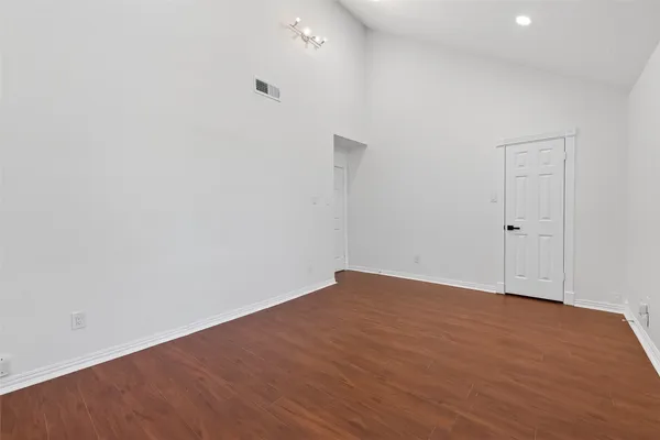 a view of an empty room