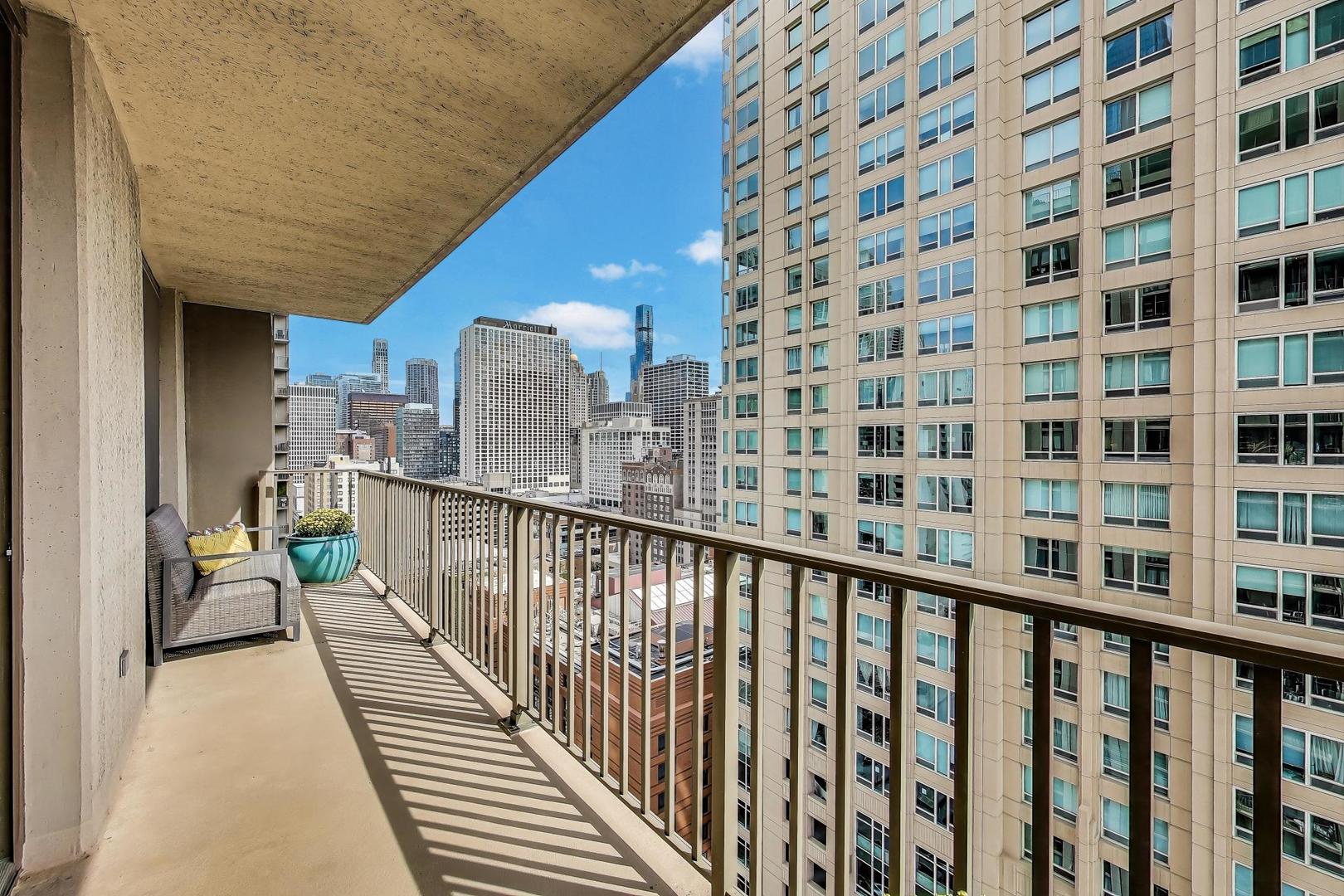 635 North Dearborn Street, Unit 2104 Chicago, IL 60654 - Photo 21 of 29 a view of balcony with wooden floor