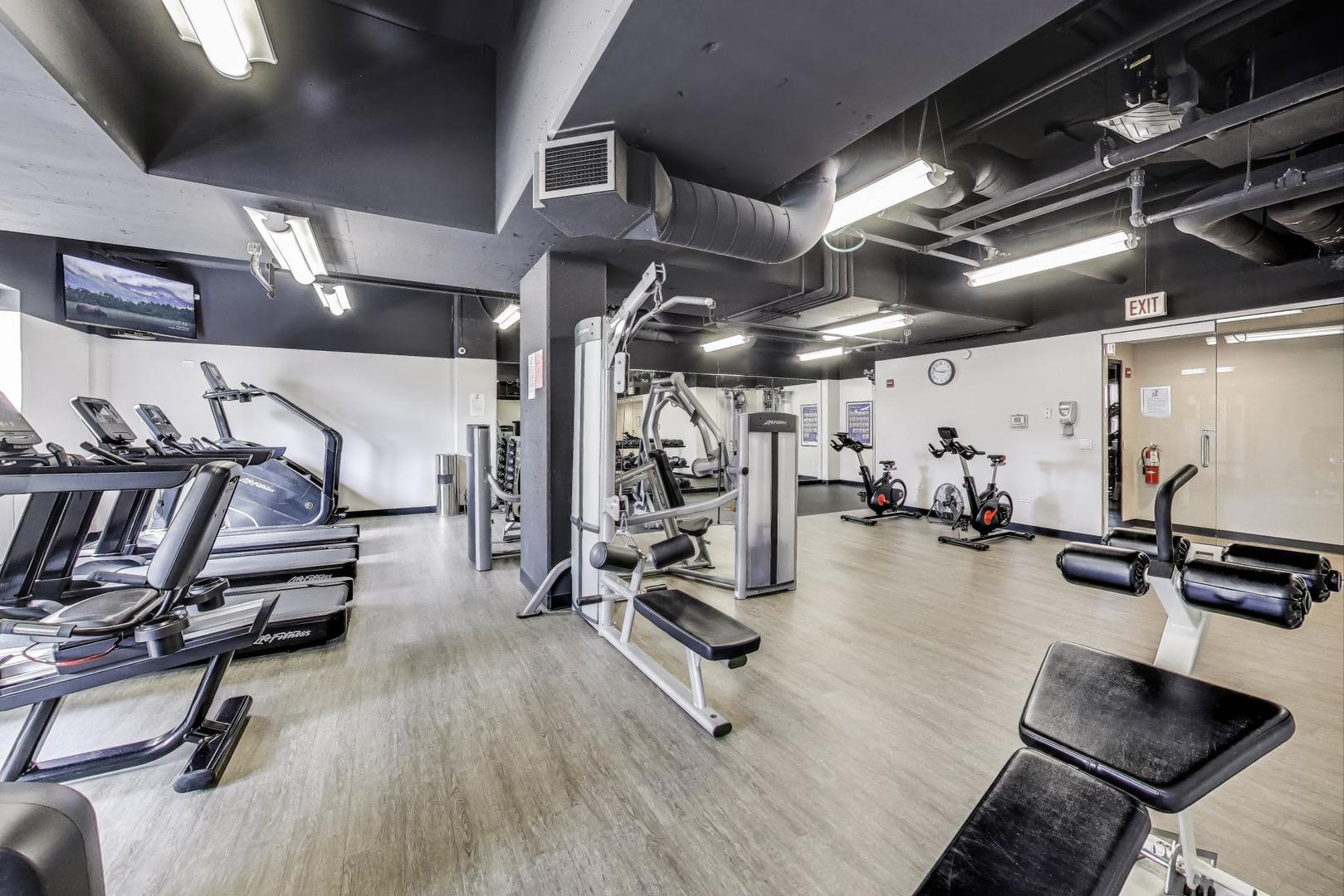 635 North Dearborn Street, Unit 2104 Chicago, IL 60654 - Photo 27 of 29 a view of a room with gym equipment