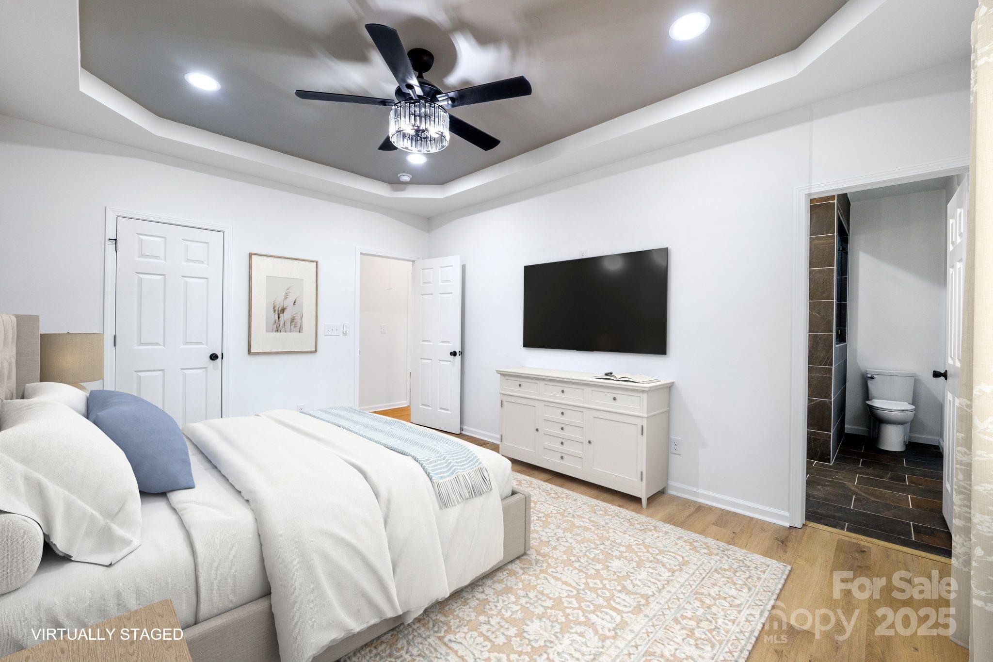 203 Bud Black Road Crouse, NC 28033 - Photo 16 of 47 a bedroom with furniture and flat screen tv