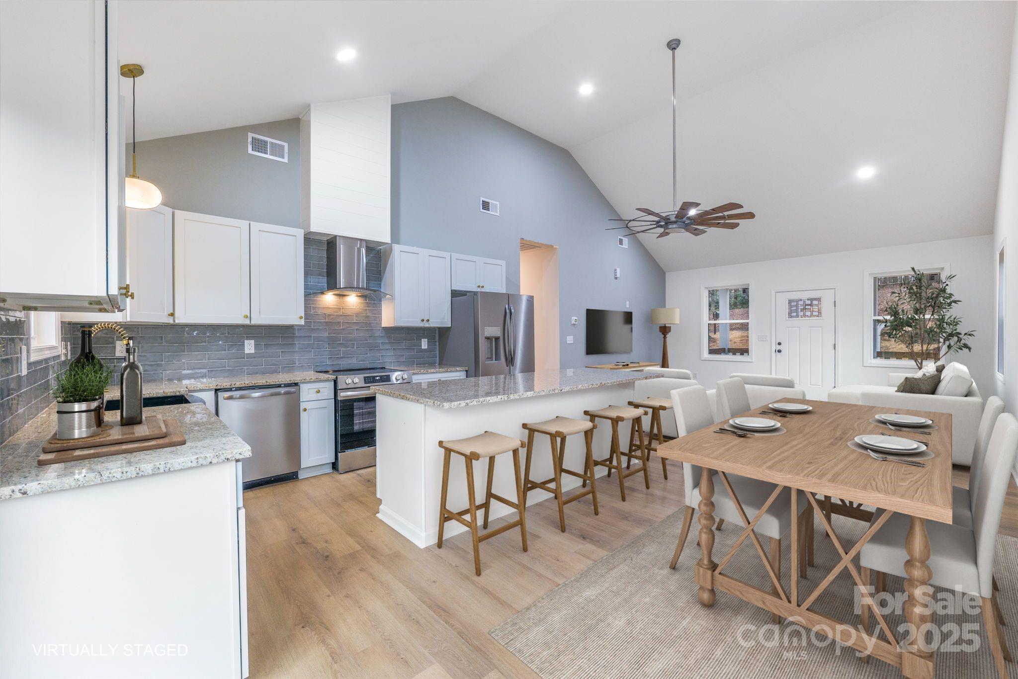 203 Bud Black Road Crouse, NC 28033 - Photo 9 of 47 a large kitchen with a table and chairs
