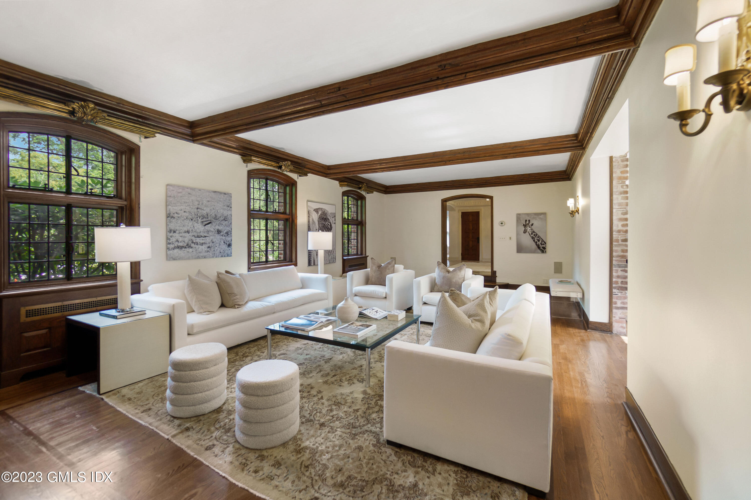 33 Midwood Road Greenwich, CT 06830 - Photo 5 of 22 a living room with furniture and a large window