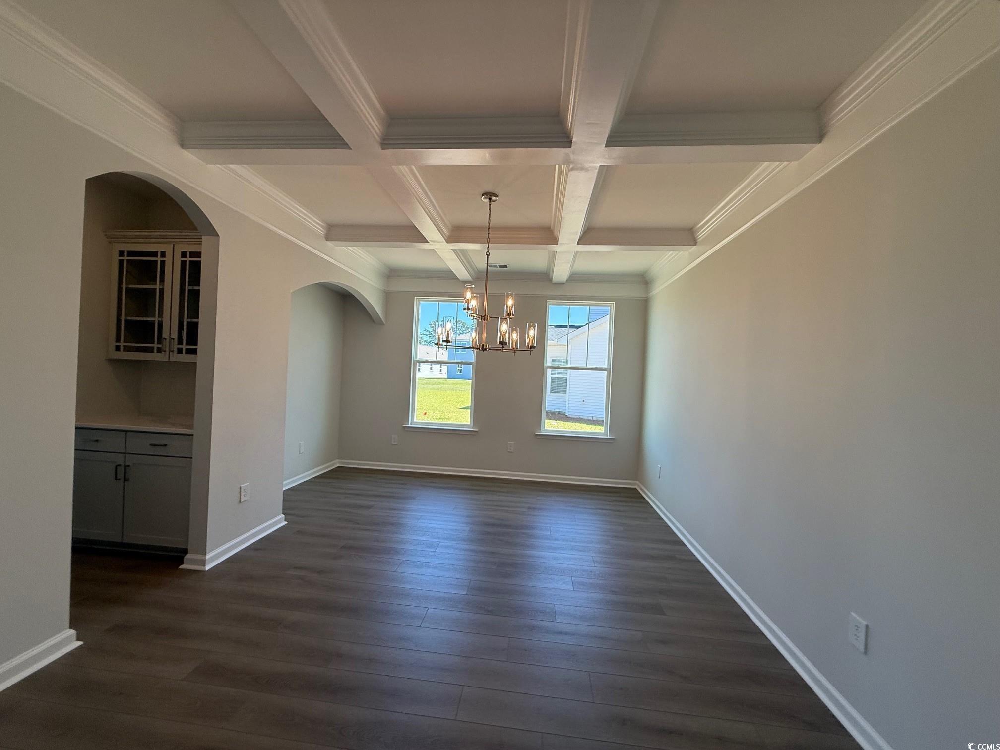 4008 Bucolic Loop Myrtle Beach, SC 29588 - Photo 3 of 39 Unfurnished dining area featuring a chandelier, da