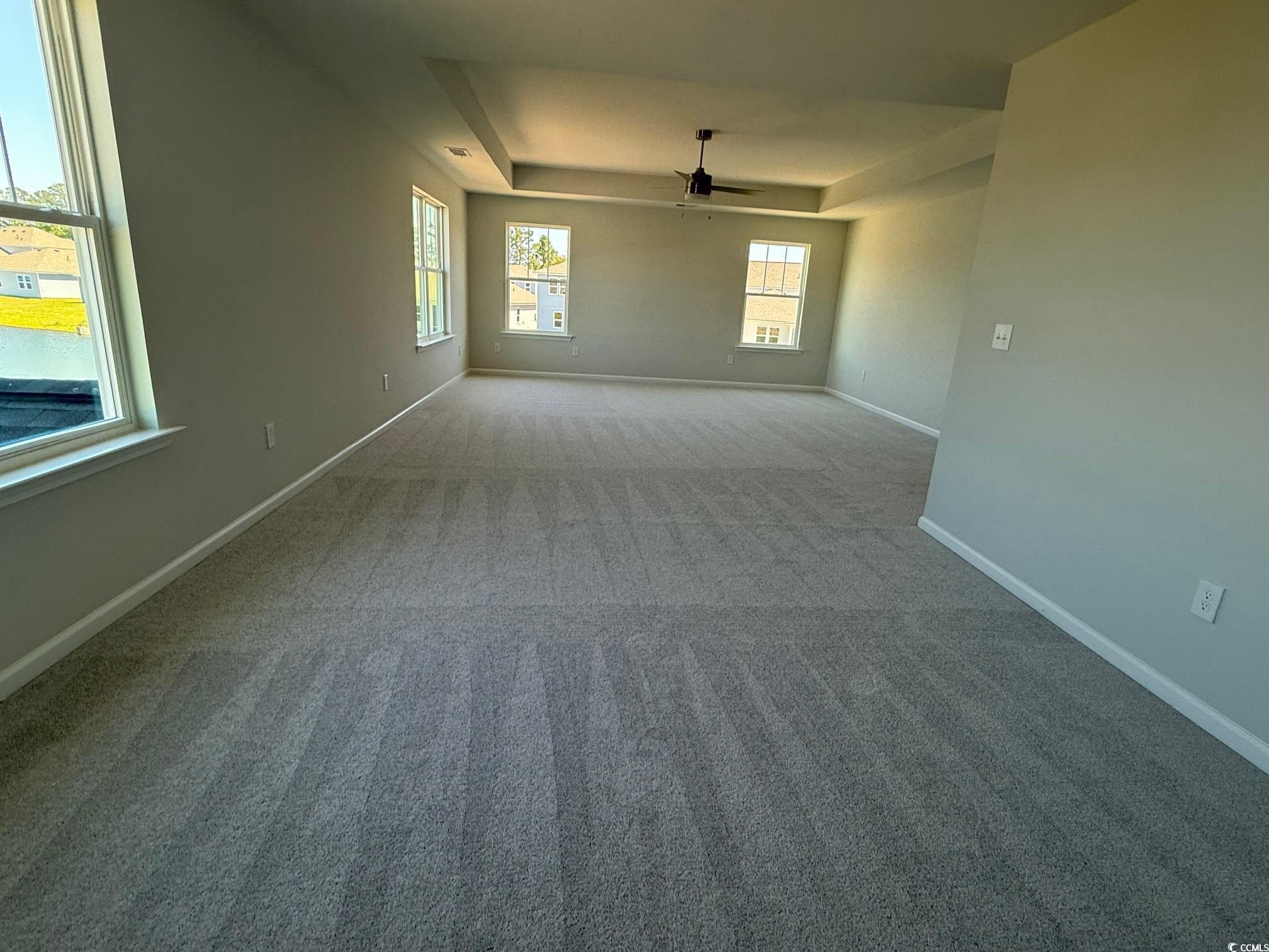 4008 Bucolic Loop Myrtle Beach, SC 29588 - Photo 9 of 39 Carpeted spare room featuring a raised ceiling, ce