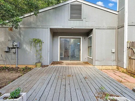 a backyard of a house