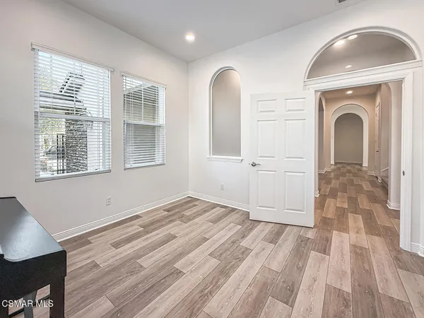 a view of a dining room and livingroom view