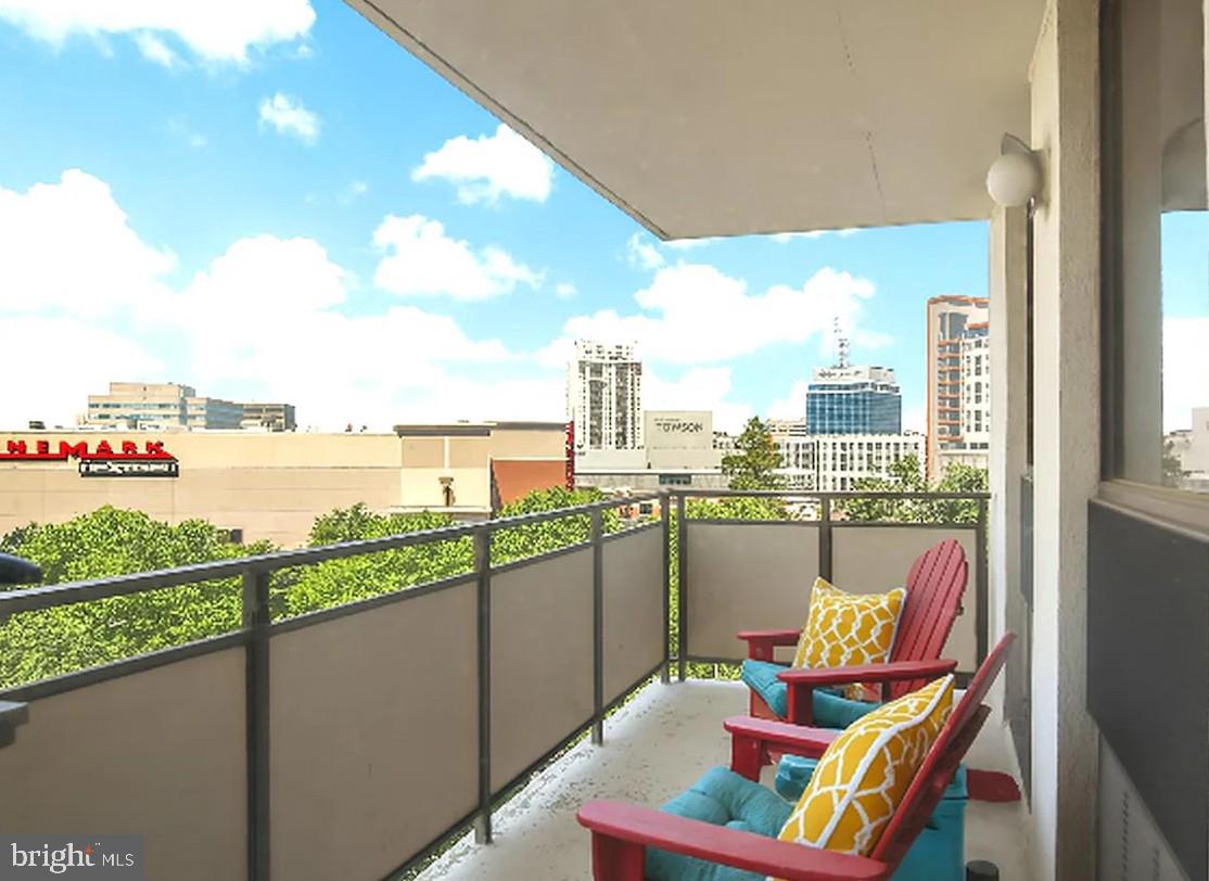 205 East Joppa Road, Unit 608 Towson, MD 21286 - Photo 1 of 26 a balcony with city view