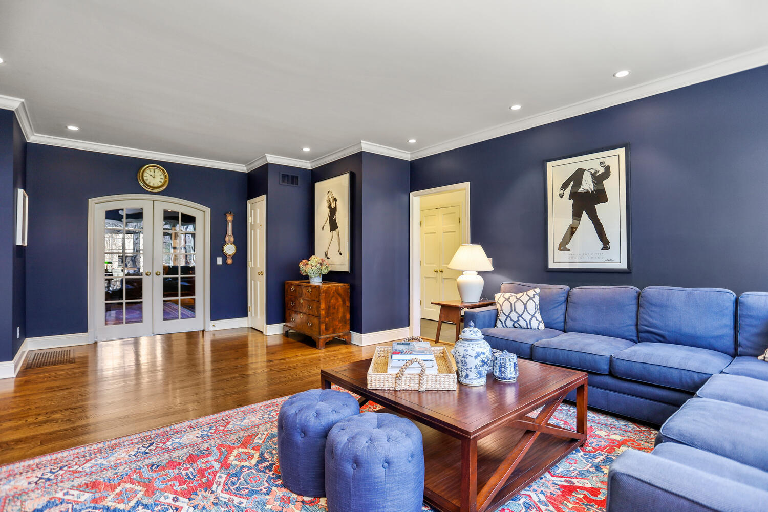26 Beech Road New Canaan, CT 06840 - Photo 14 of 41 a living room with furniture and a wooden floor