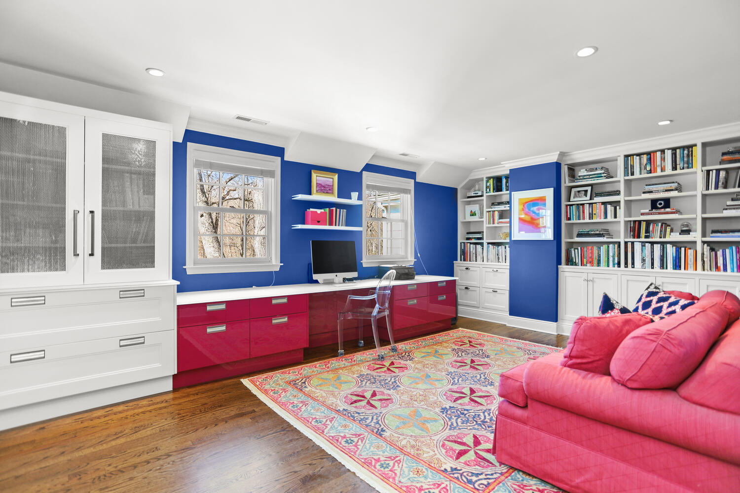 26 Beech Road New Canaan, CT 06840 - Photo 31 of 41 a living room with furniture and a flat screen tv