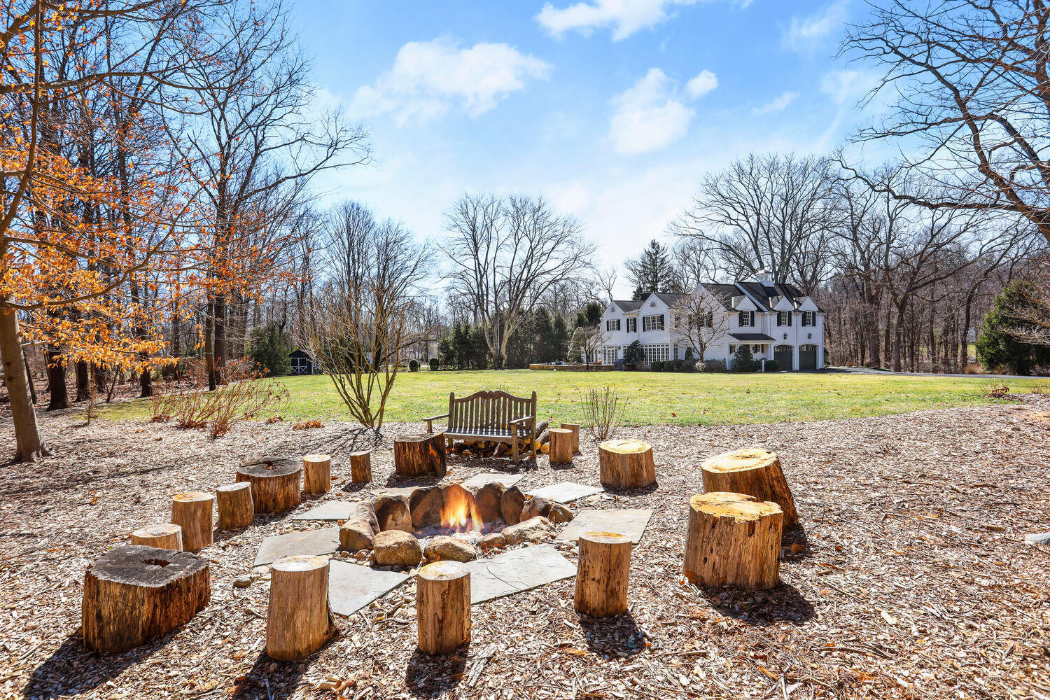 26 Beech Road New Canaan, CT 06840 - Photo 38 of 41 a view of a yard with furniture