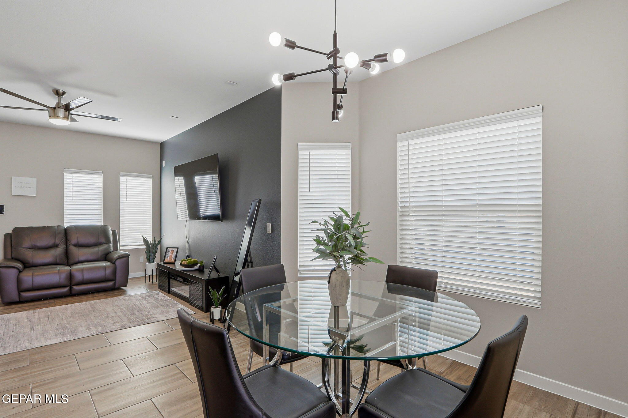 123 Via Rojas Drive Horizon City, TX 79928 - Photo 11 of 47 a view of a dining room with furniture