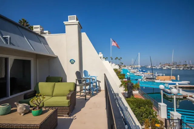 a view of roof deck with patio