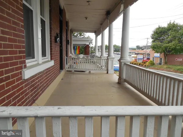 a view of a balcony