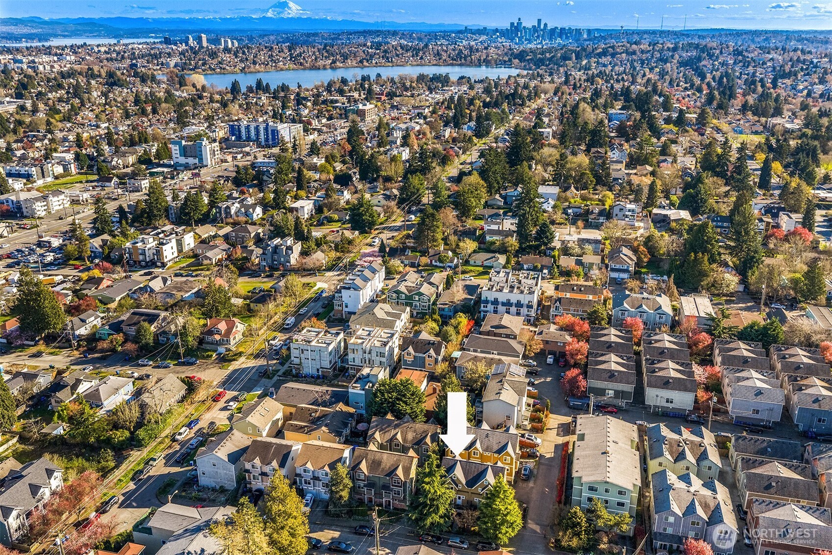 739 North 94th Street, Unit B Seattle, WA 98103 - Photo 38 of 39 an aerial view of a city