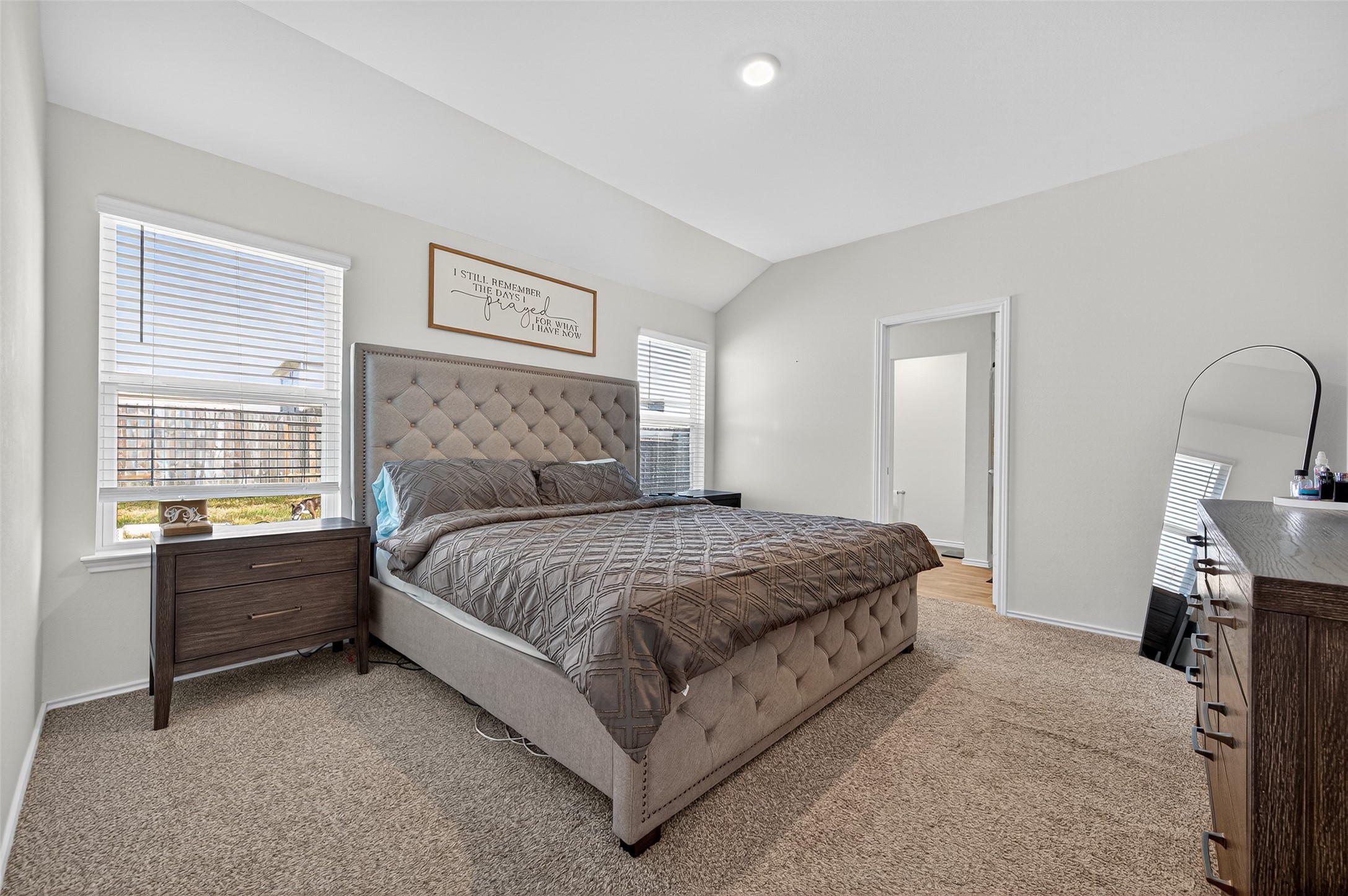 5323 Pinecliff Grove Court Spring, TX 77373 - Photo 17 of 41 a bedroom with a bed wooden floor and window