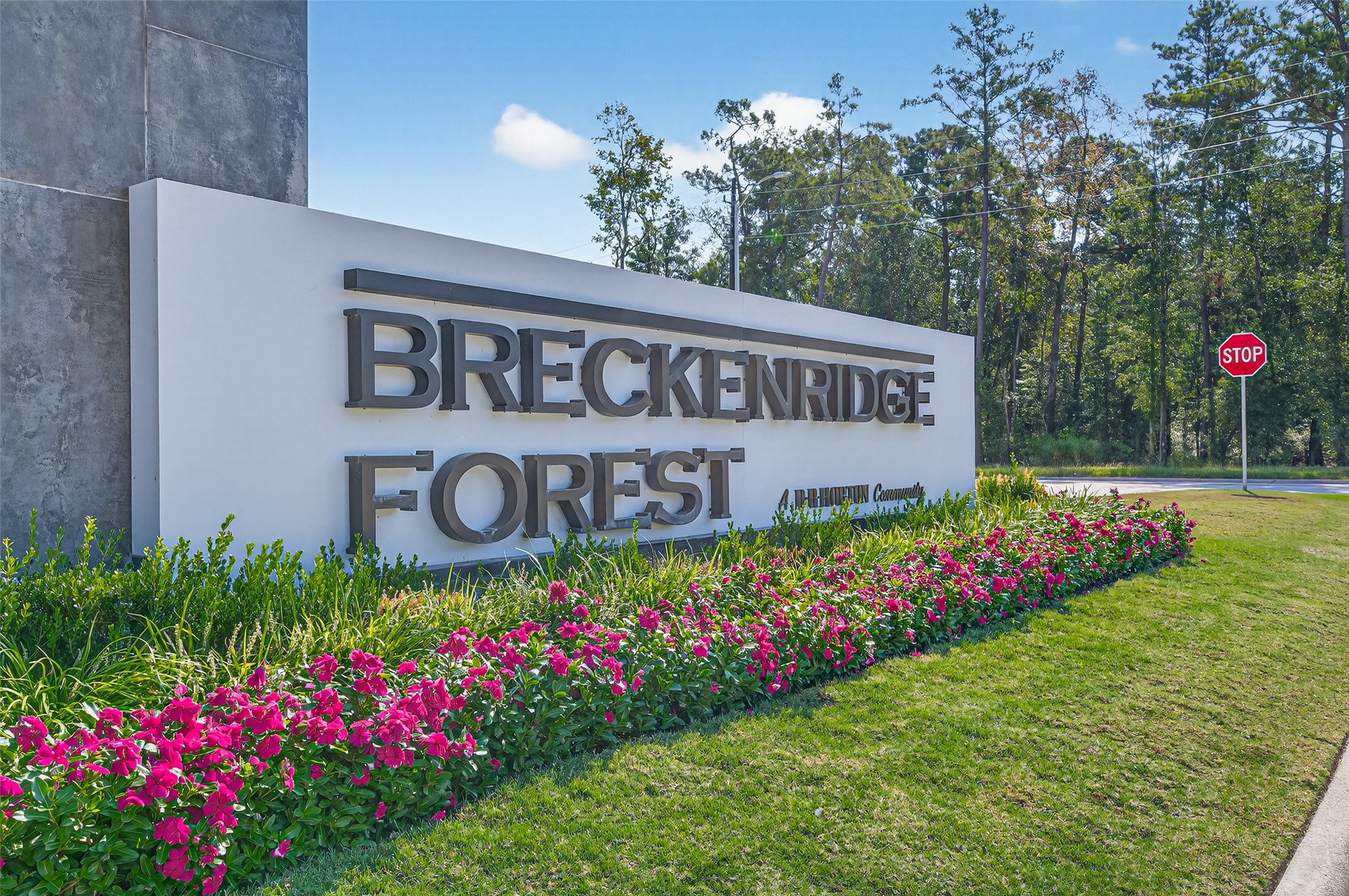 5323 Pinecliff Grove Court Spring, TX 77373 - Photo 33 of 41 a sign that is in front of flowers