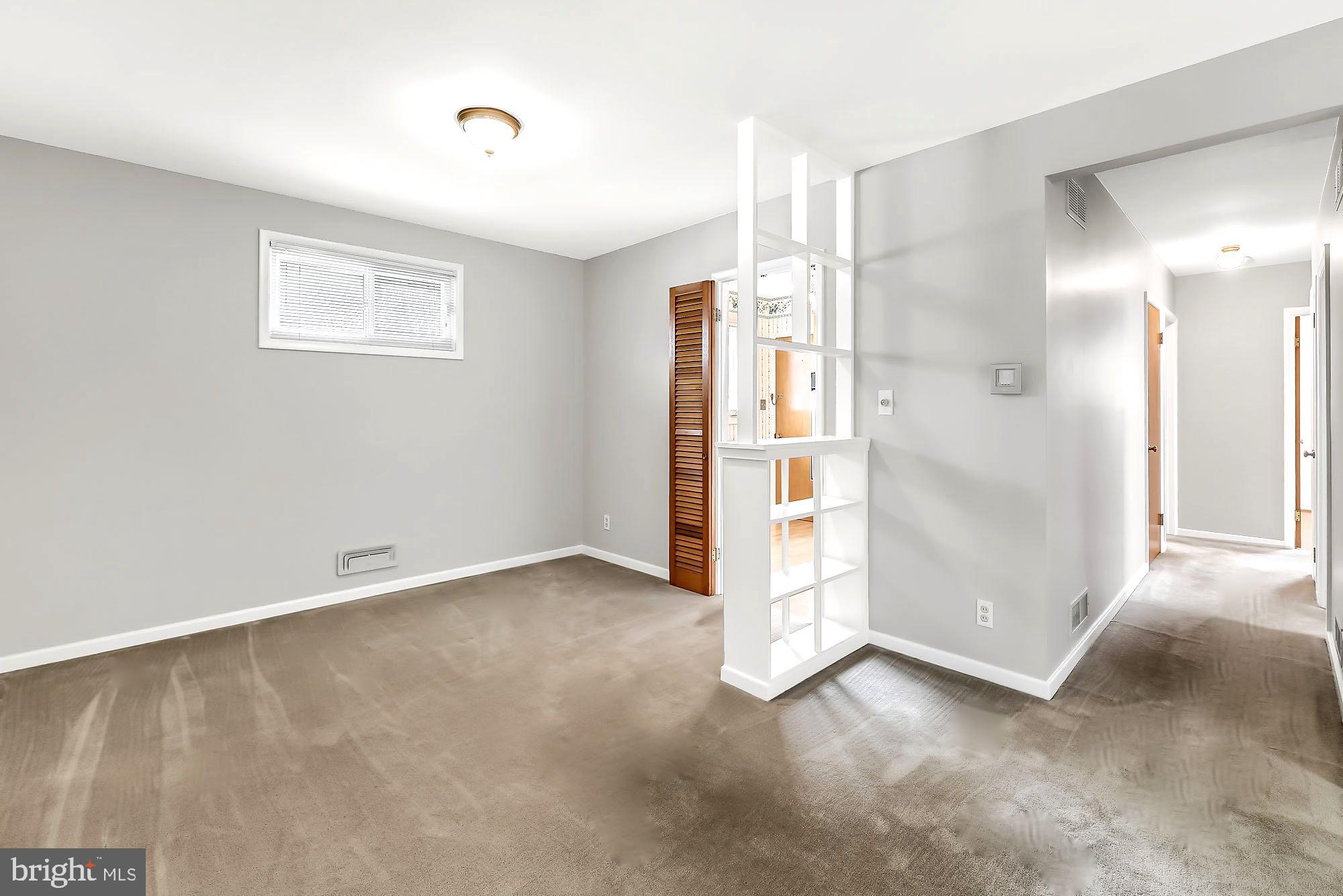 Dining room open to living room