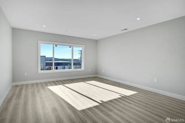 a view of an empty room