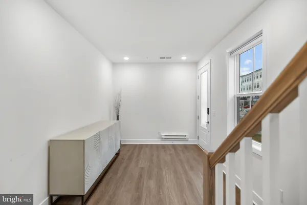 a dining room with furniture and a table