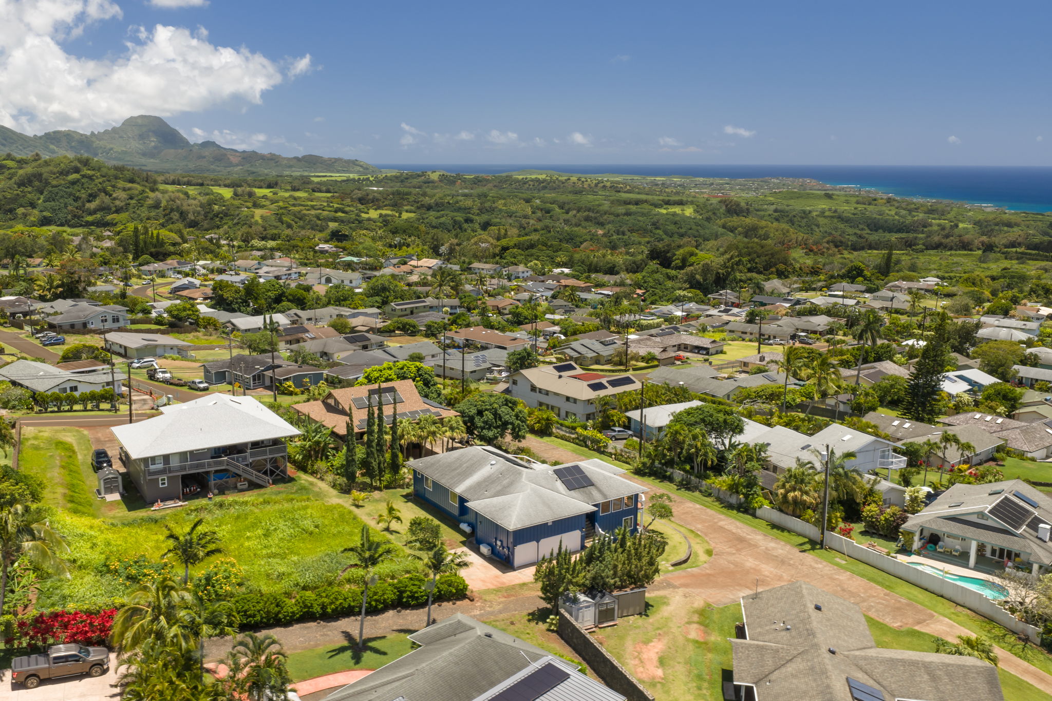 3685 Waha Road Kalaheo, HI 96741 - Photo 30 of 30 an aerial view of residential houses with outdoor space