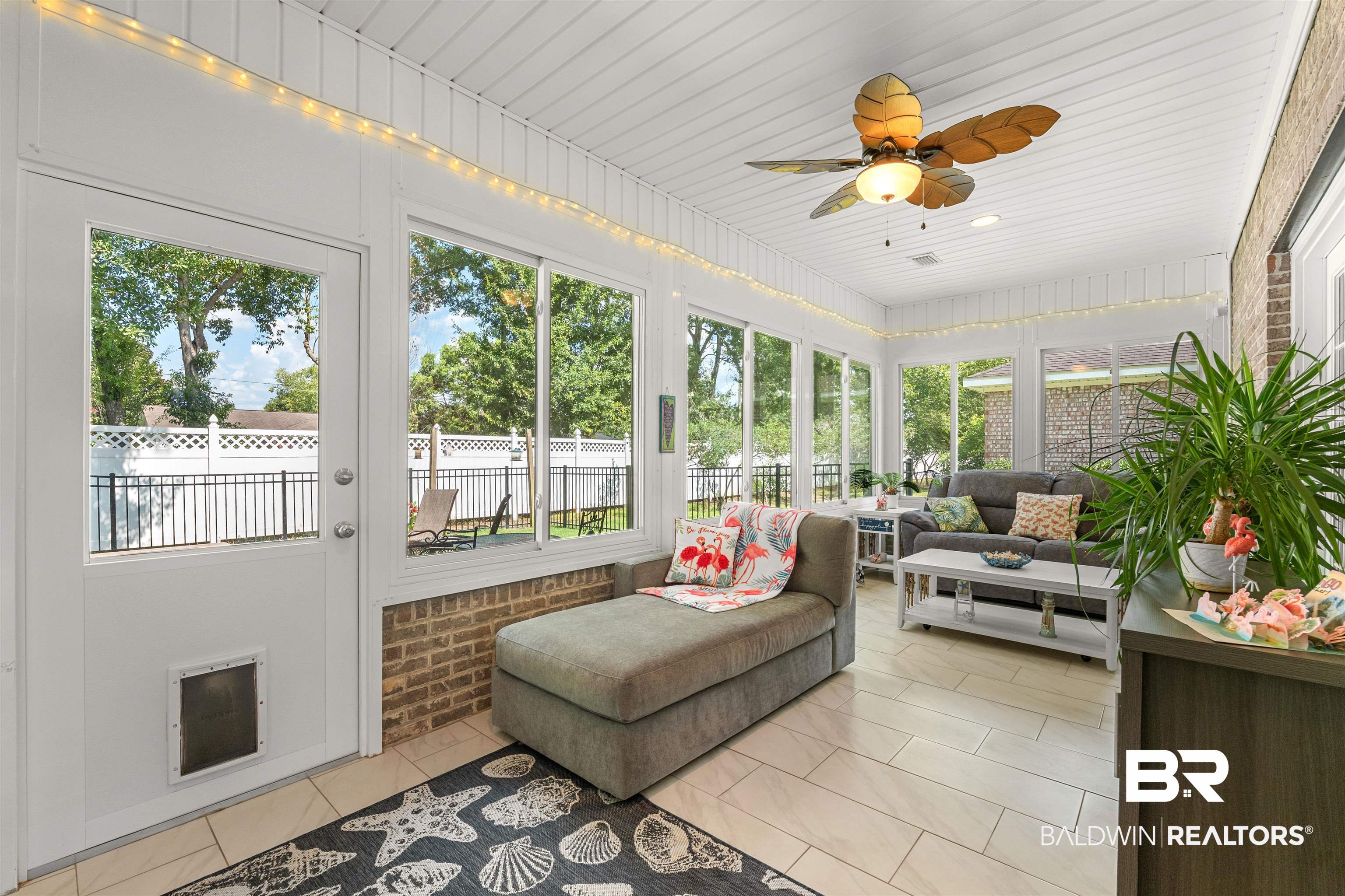 141 Mark Twain Loop Foley, AL 36535 - Photo 26 of 55 Sunroom / solarium with an outdoor living space, ceiling fan, and heating unit