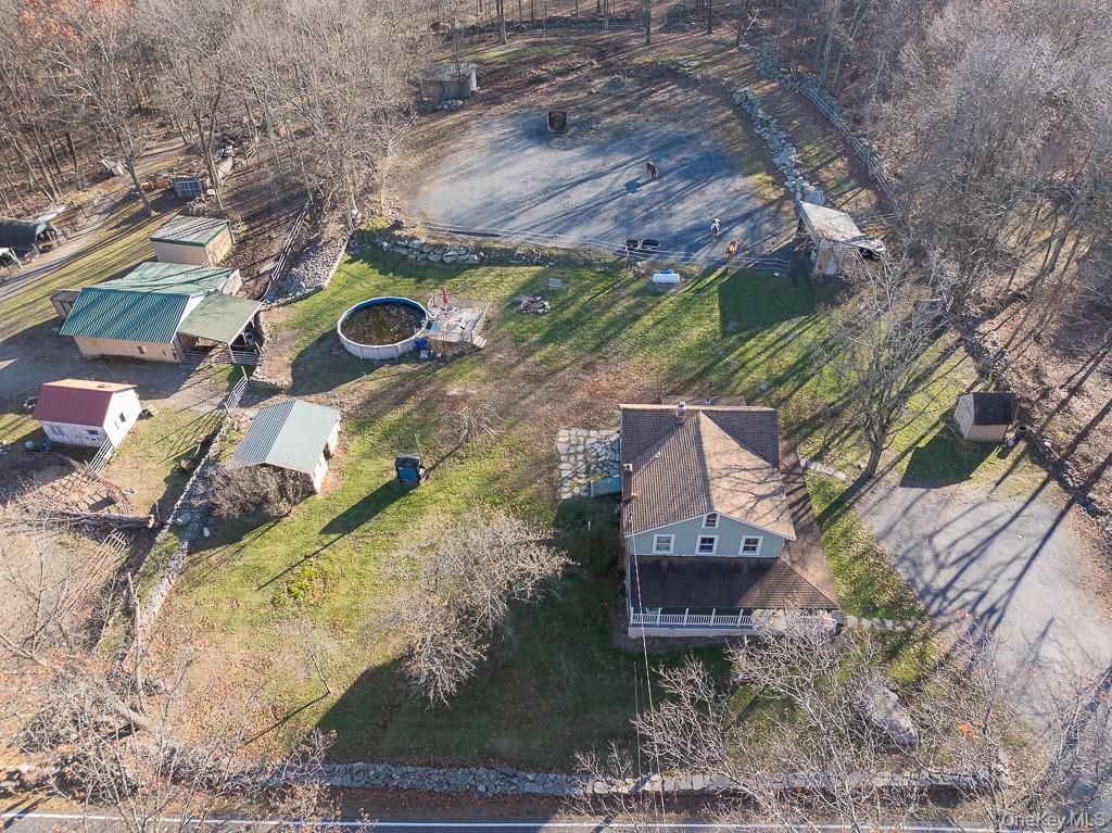 355 Fosler Road Wallkill, NY 12589 - Photo 5 of 33 Aerial view of property and surrounding area with rural landscape