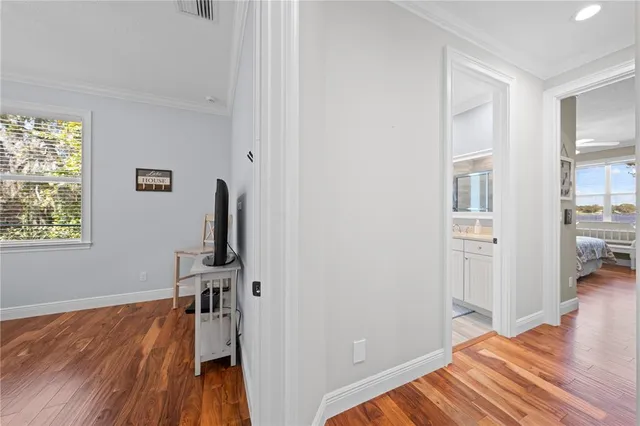 a view of a yard with an outdoor space