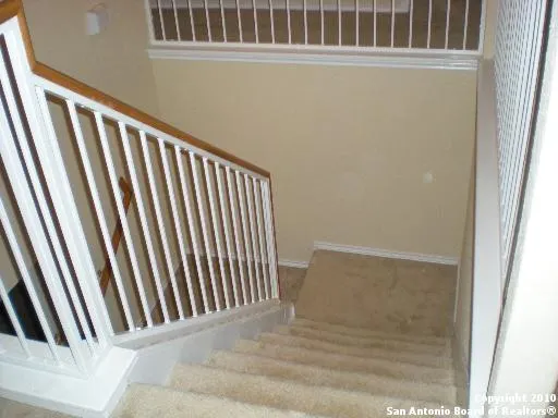 a view of a staircase