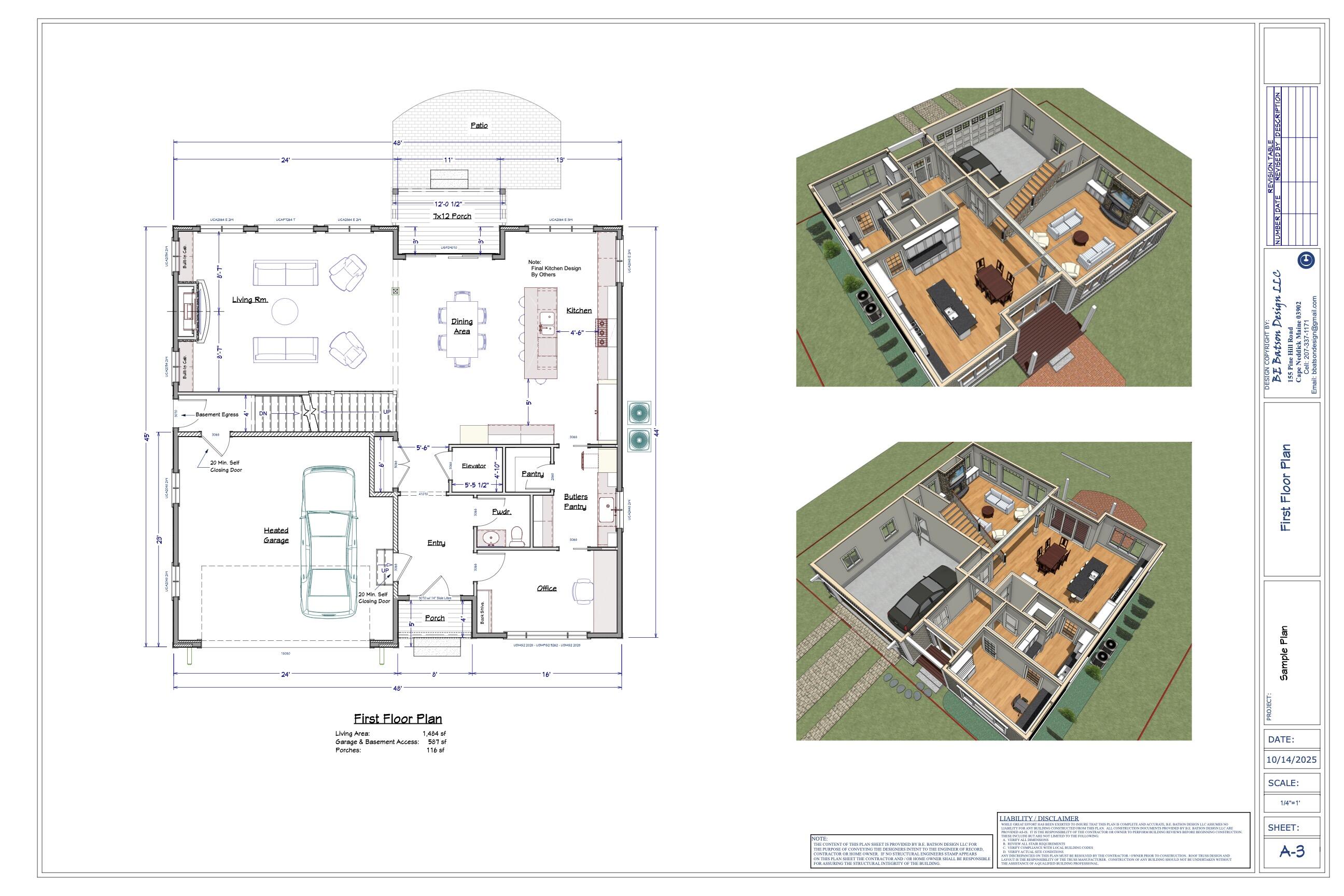 81 Nubble Road York, ME 03909 - Photo 42 of 44 Proposed 1st floor