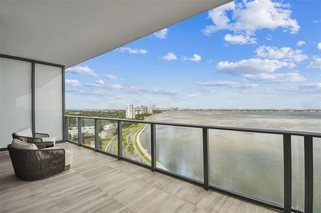 a view of swimming pool from a patio