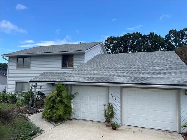 a view of a house with a outdoor space