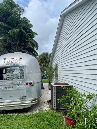 a top view of a backyard with sitting area