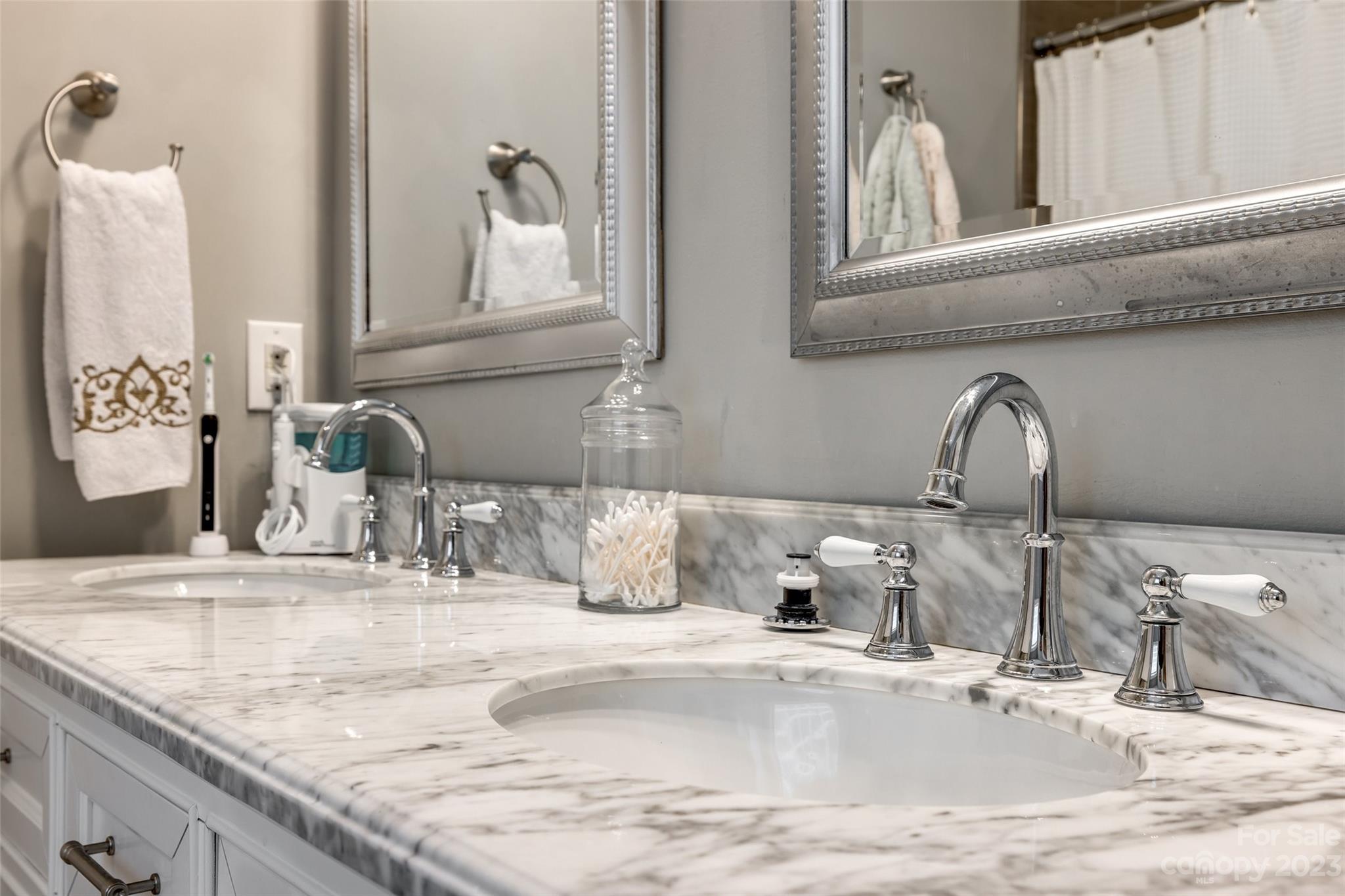 3292 Richard's Crossing Fort Mill, SC 29708 - Photo 23 of 39 a bathroom with a granite countertop sink and a mirror