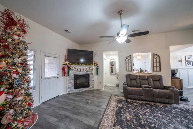a bedroom with bed and a dresser