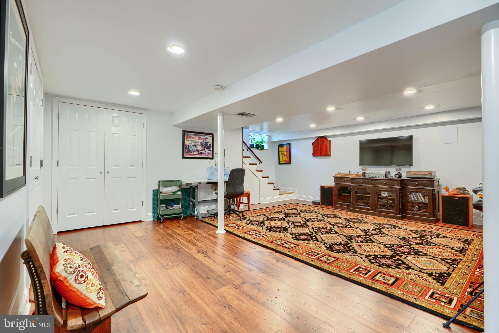 1310 Providence Road Baltimore, MD 21286 - Photo 26 of 31 a living room with dining room and wooden floor