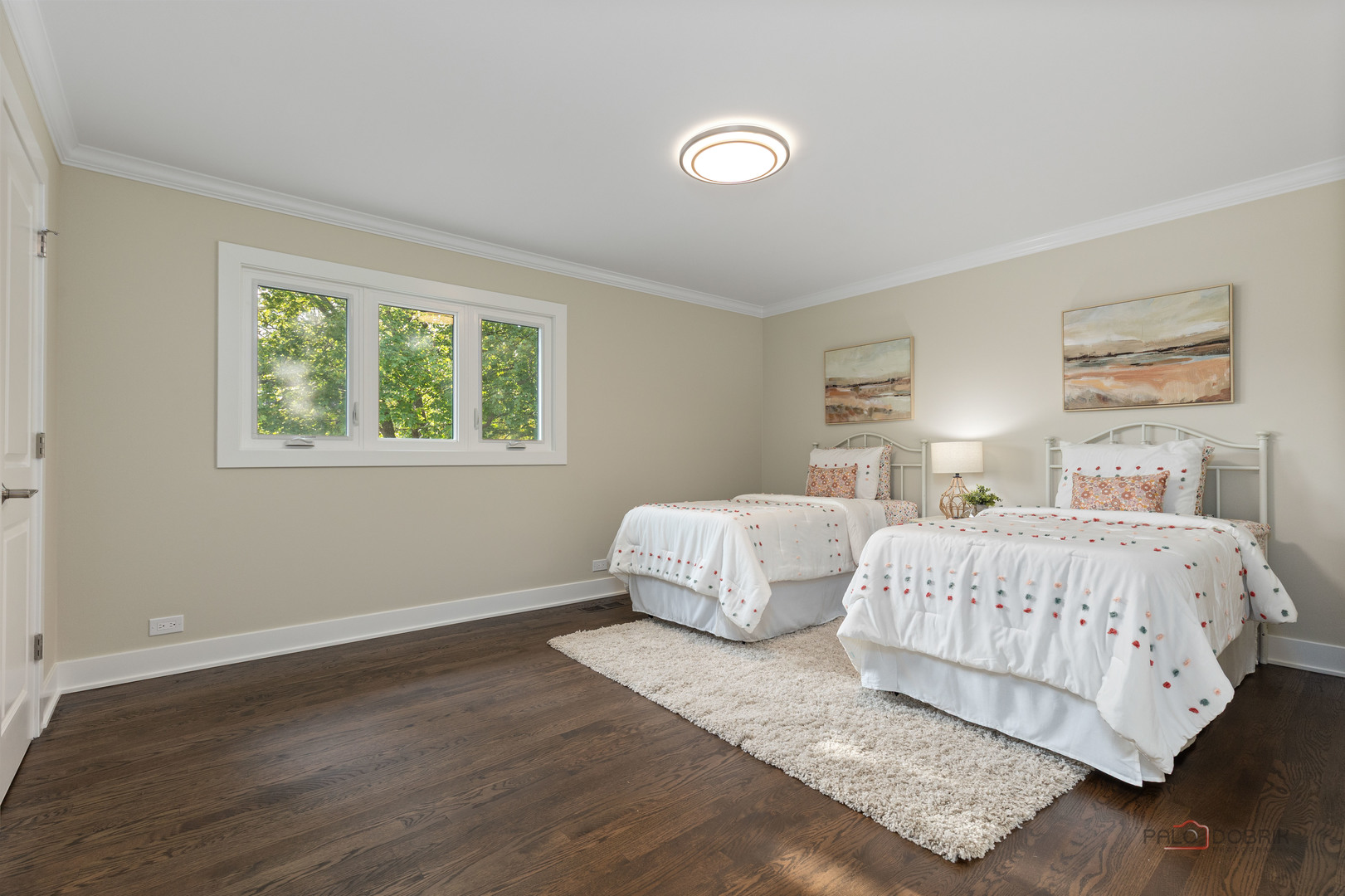1075 Heather Road Deerfield, IL 60015 - Photo 27 of 45 a bedroom with two beds and a night stand