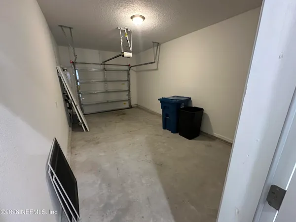 a view of a garage
