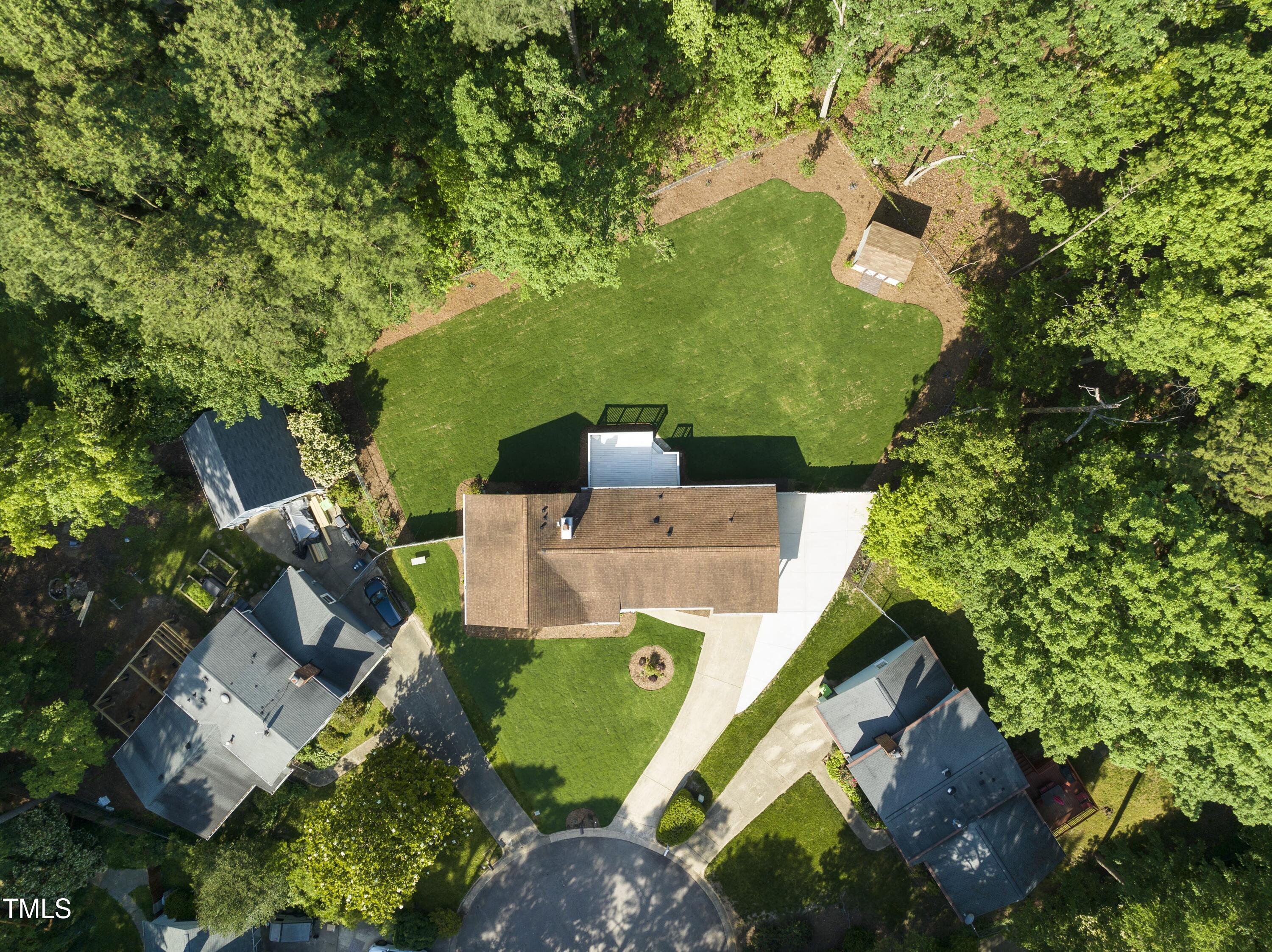 701 Sandy Ridge Court Raleigh, NC 27615 - Photo 52 of 53 701 Sandy Ridge Straight Down Aerial