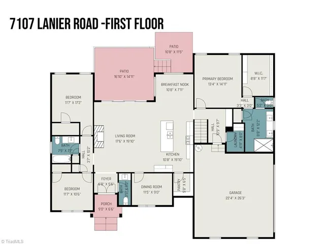 $687,000 | 7107 Lanier Road, Summerfield, NC 27358