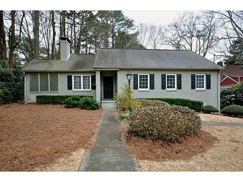 173 Willow Lane Decatur, GA 30030 - Photo 1 of 1 Exterior Front. Painted Brick Bungalow in City of Decatur