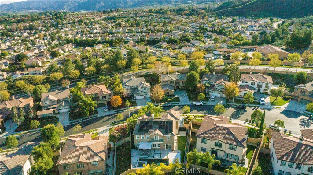 8824 Soothing Court Corona, CA 92883 - Photo 45 of 50 an aerial view of residential houses with outdoor space